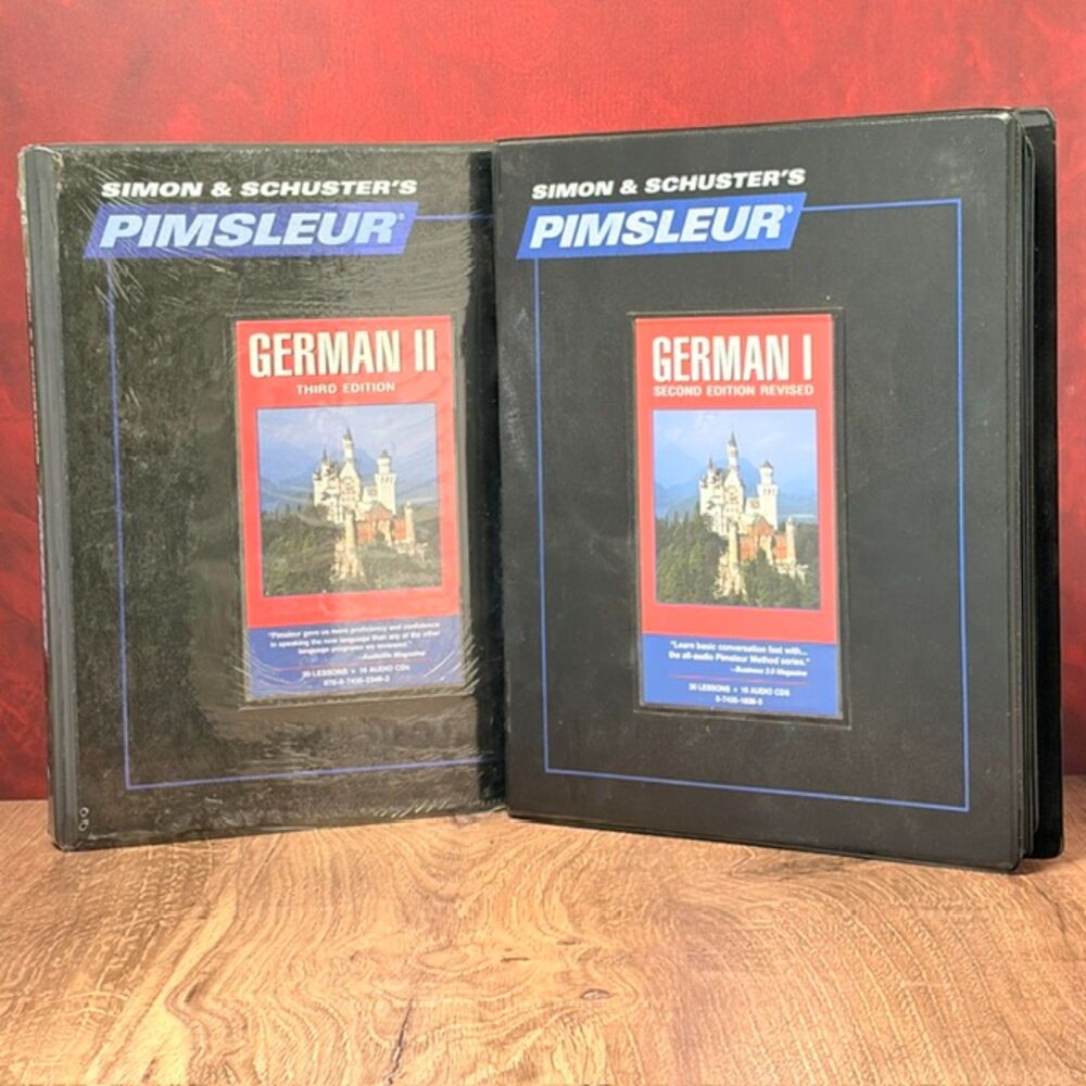 Pimsleur German I II Audio CD Courses 30 Lessons German II Sealed READ
